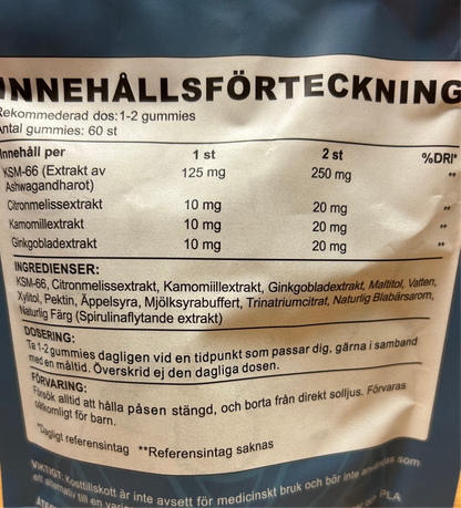 Calm & Clear | Ashwagandha KSM-66 Gummies | KSM-66 Tuggisar