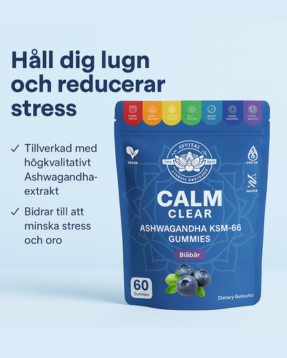 Calm & Clear | Ashwagandha KSM-66 Gummies | KSM-66 Tuggisar