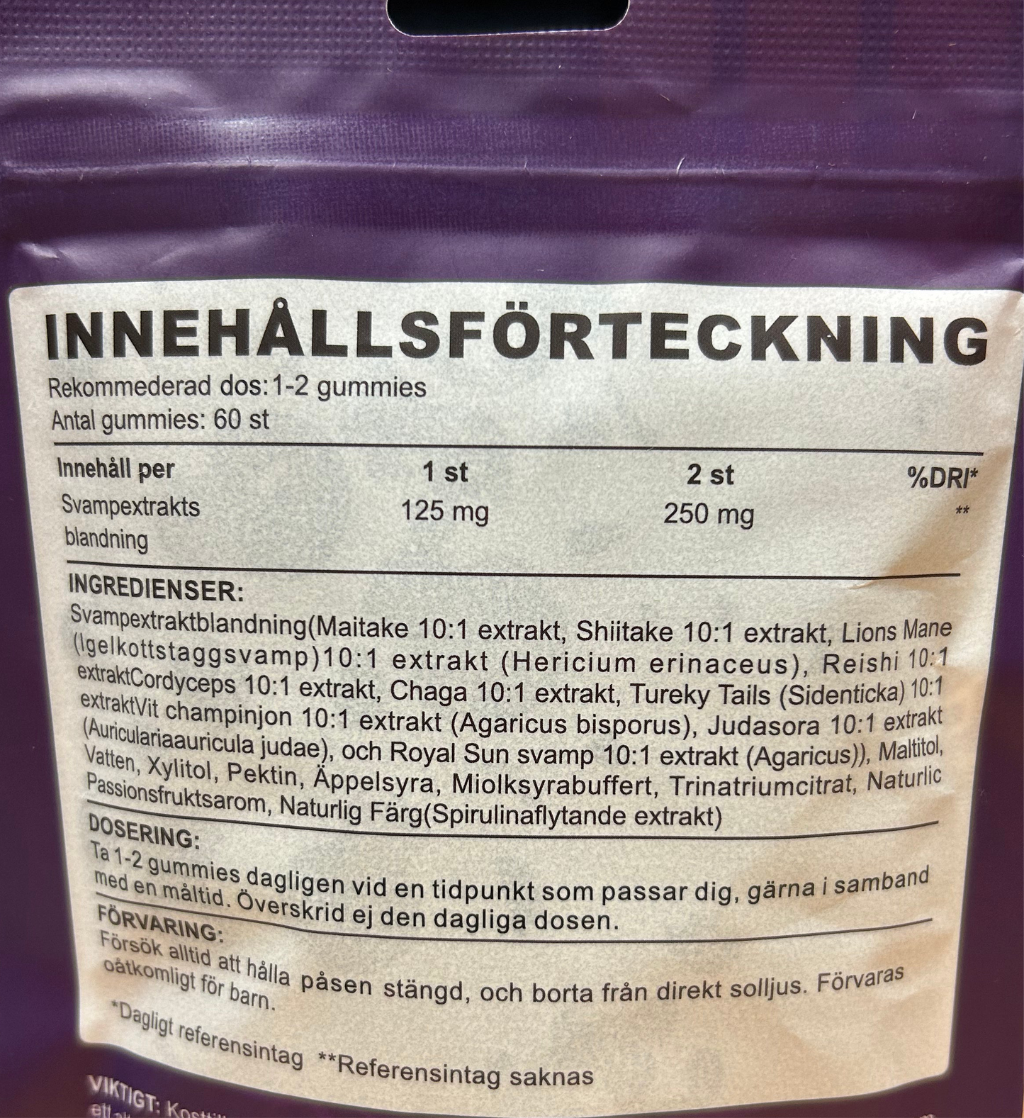 Focus & Intuition | Mushroom Gummies | Lion's Mane, Reishi, Cordyceps, Chaga