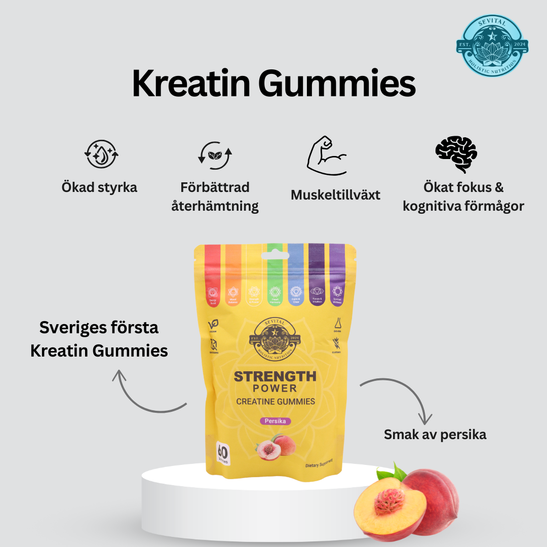 Strength & Power | Kreatin Gummies | Kreatin Monohydrat som Tuggisar