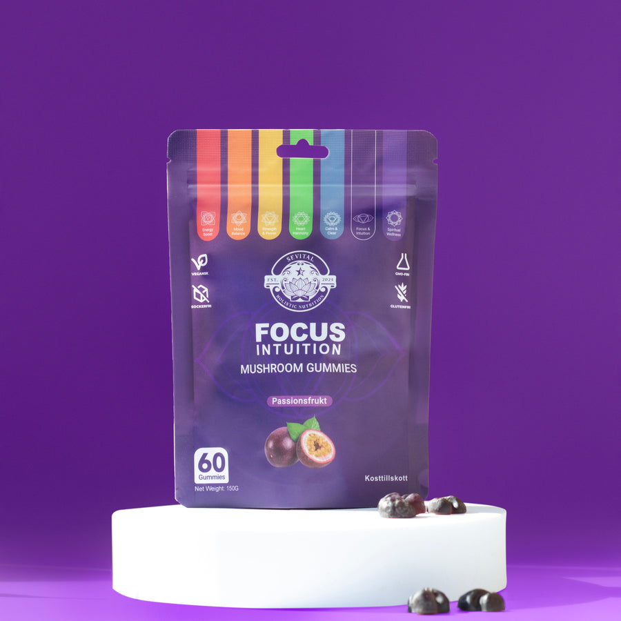 Mushroom Gummies 60 st | Lion's Mane, Reishi, Cordyceps, Chaga