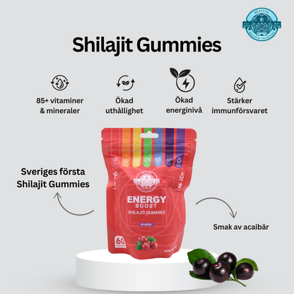 Shilajit Gummies i smak av acaibär
